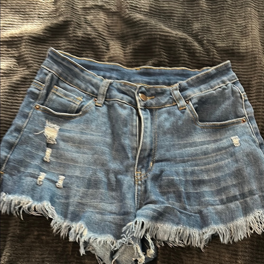 Denim Distressed Women's Shorts